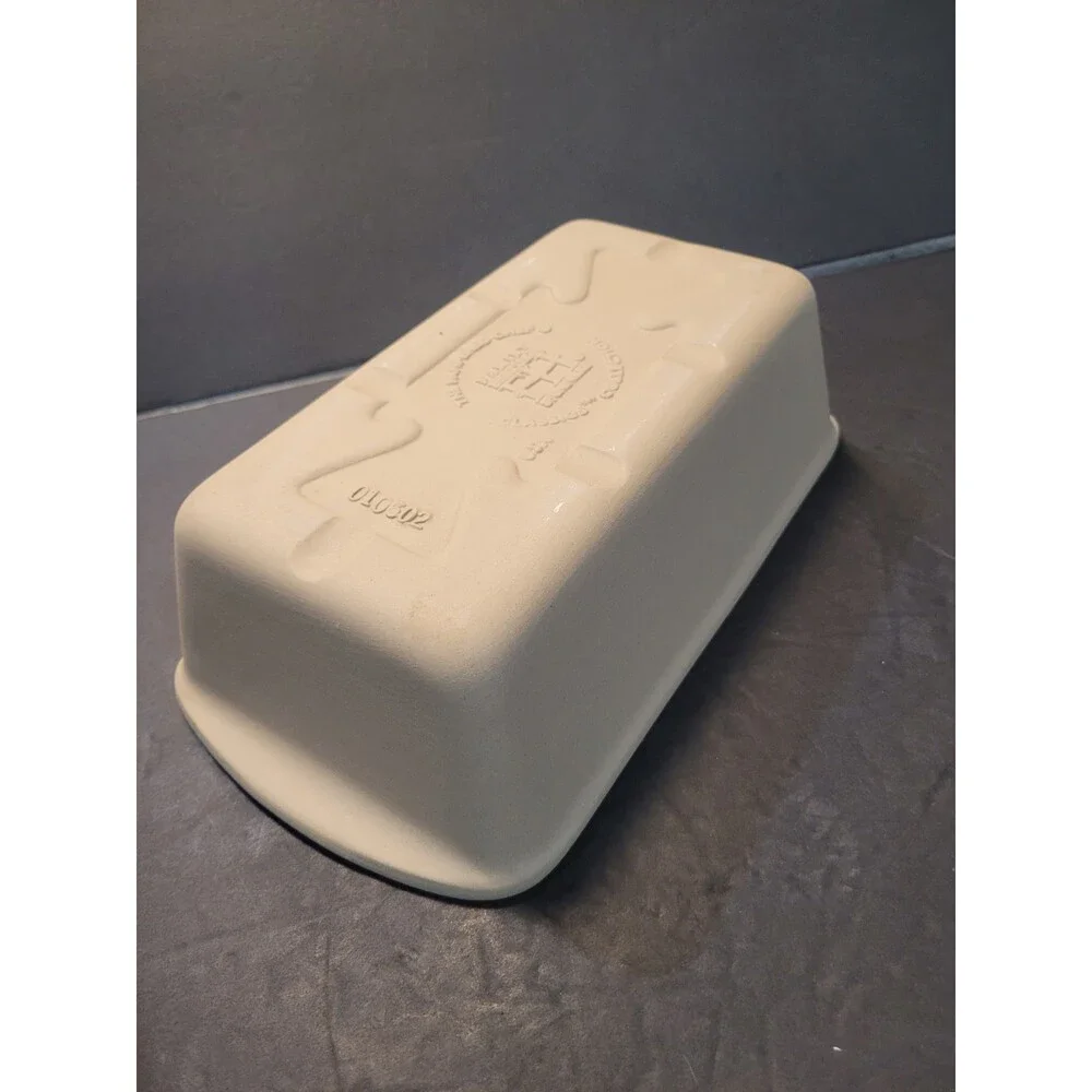 Pampered Chef Family Heritage Stoneware Loaf Pan 9x5 Unglazed #930 Vintage